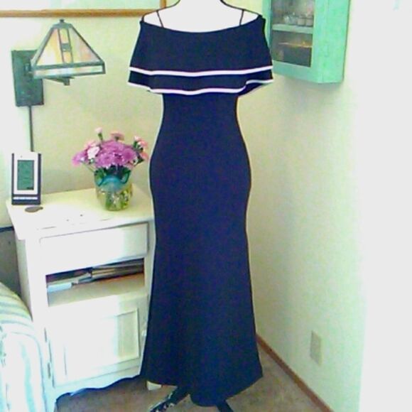 Sweet Storm Off Shoulder Evening Dress - Picture 1 of 13
